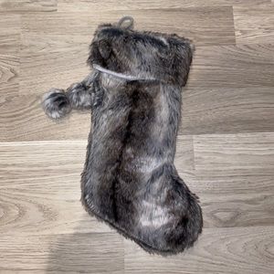 Faux Fur Christmas Stocking